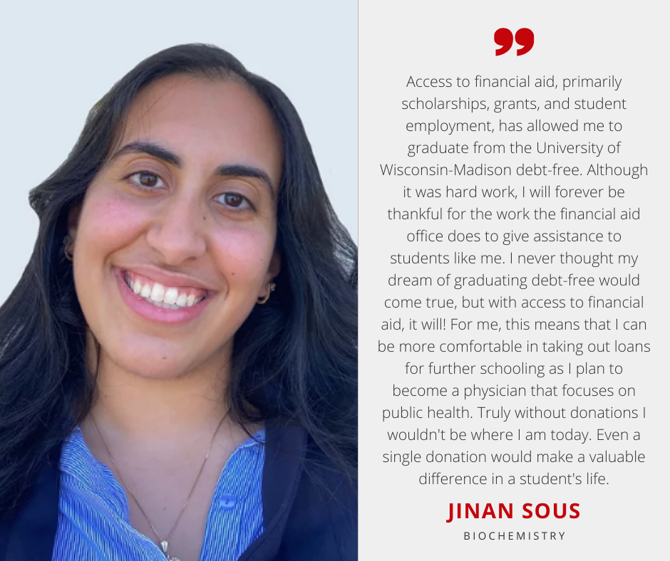 Jinan Sous with Scholarship Quote